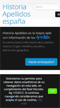 Mobile Screenshot of historiaapellidos.com